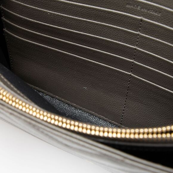Saint Laurent Matelasse Grain de Poudre Monogram Chain Wallet - Picture 10 of 15